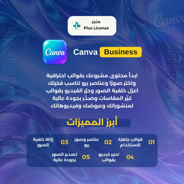 مميزات اشتراك كانفا للأعمال